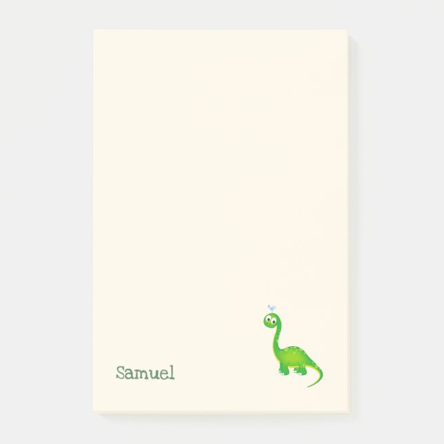 Förhistorisk Dinosaur med namn Post-it Block (Framsida)