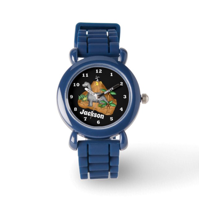 Förhistorisk dinosaurie add namn watch armbandsur (Framsida)