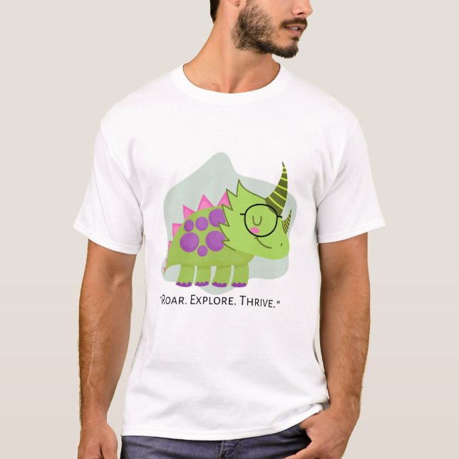 FÖRHISTORISK DINOSAURIEVÄRLD CITERAT T SHIRT (Framsida)