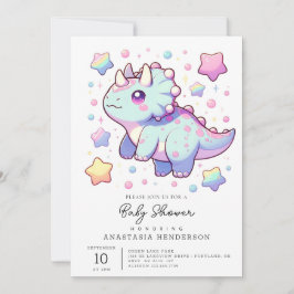 Förhistorisk Dreamy Dinosaur Baby Shower Inbjudningar