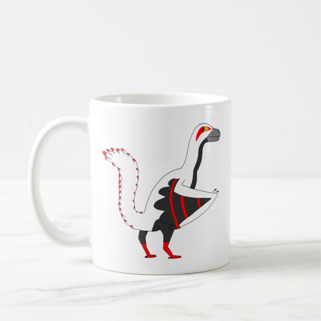 Förhistorisk Energisk Archaeopteryx Fågel Dino Mug Kaffemugg (Vänster)