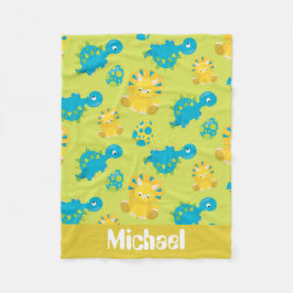 Förhistorisk filt från dinosaur mönster pojke