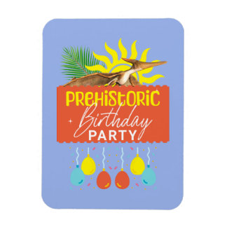 Förhistorisk Födelsedagsfest Pterodactyl Dino Magnet