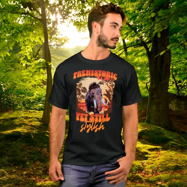 Förhistorisk, men ändå Snyggt Wooly Mammoth Funn T Shirt (Skapare uppladdad)