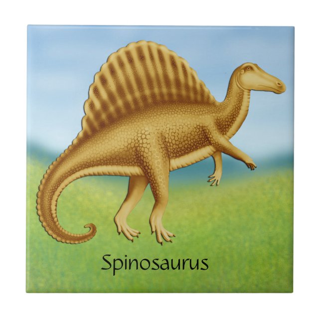 Förhistorisk spinosaurus Dinosaur Ceramic Tile Kakelplatta (Framsidan)