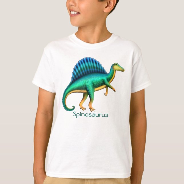 Förhistorisk Spinosaurus Dinosaur Kids Sweatshirt Tee (Framsida)