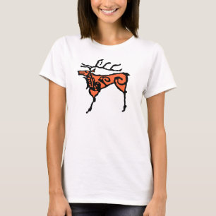 Förhistorisk stenkonsthjort t shirt