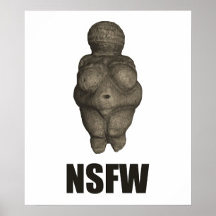 Förhistorisk Venus Figurine för NSFW Poster