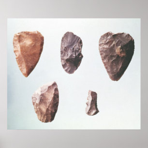 Förhistorisk verktyg, från Grotte de Poster