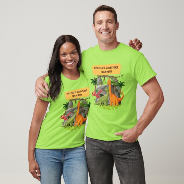 FÖRHISTORISKA DINOSAURIEÄVENTYR Citat T Shirt (Unisex)