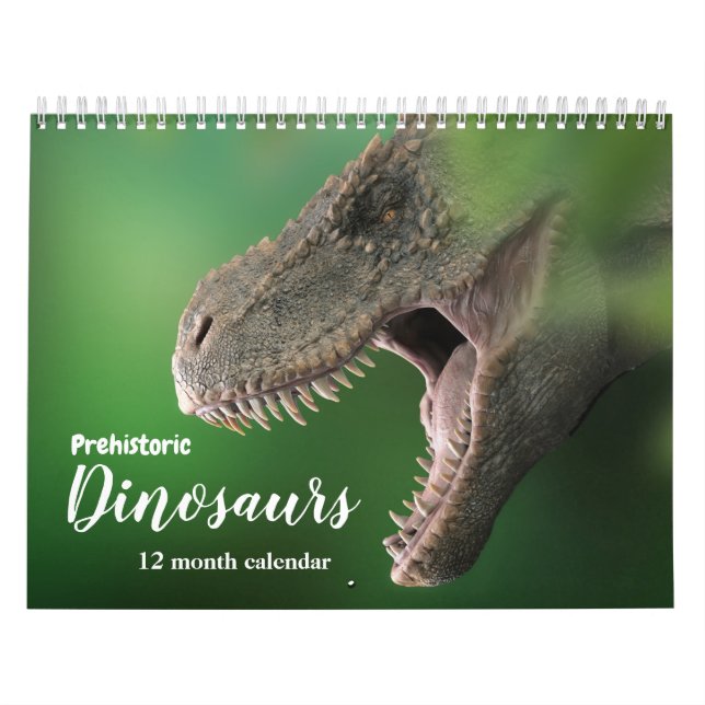Förhistoriska dinosaurier 2026 kalender (Omslag)