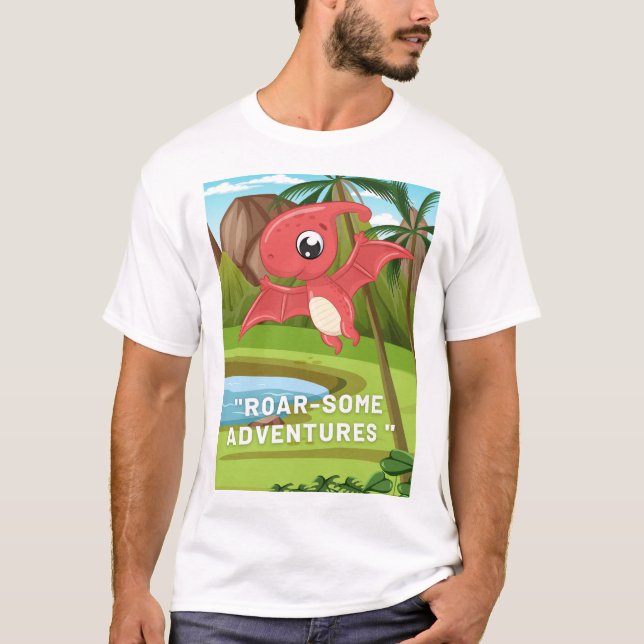 FÖRHISTORISKA DINOSAURIER CITER  T SHIRT (Framsida)