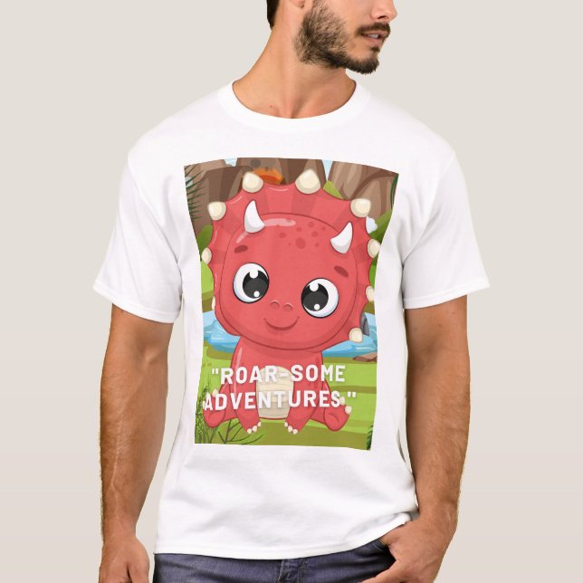 FÖRHISTORISKA DINOSAURIER CITER  T SHIRT (Framsida)