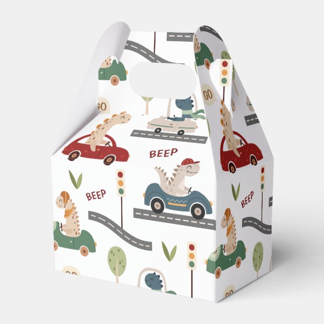 Förhistoriska grupper av färgstarka dinosaurier-kö presentaskar (Framsidan Sidan)