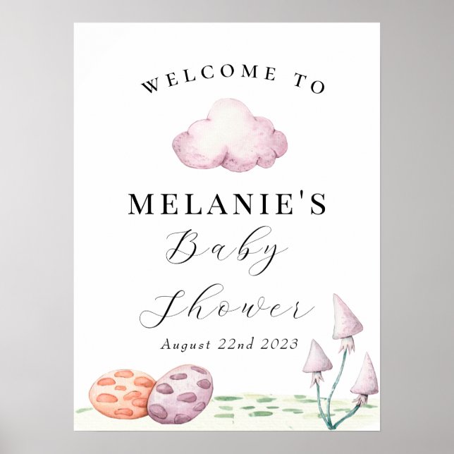 Förhistoriskt babyskor för kläckning av Dragon Egg Poster (Framsidan)