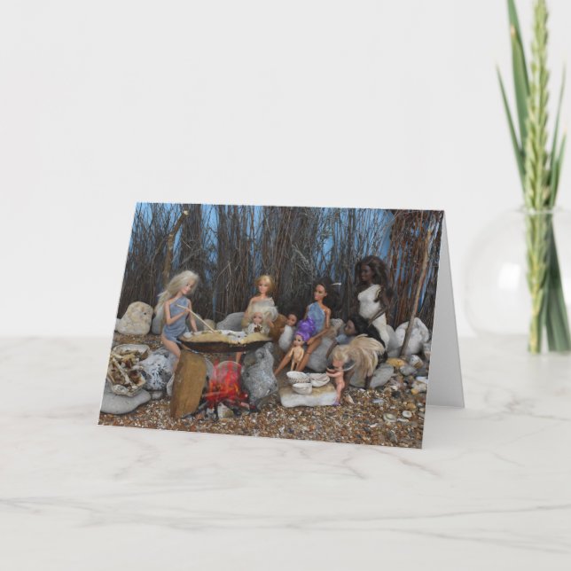 Förhistoriskt boende. kort (Framsida)