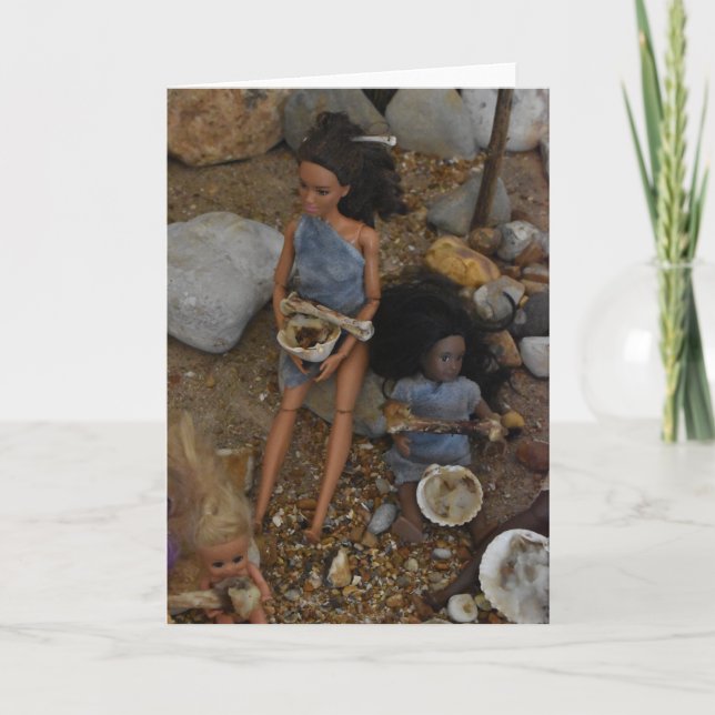 Förhistoriskt boende. kort (Framsida)