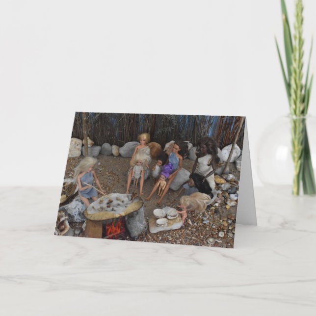 Förhistoriskt boende. kort (Framsida)