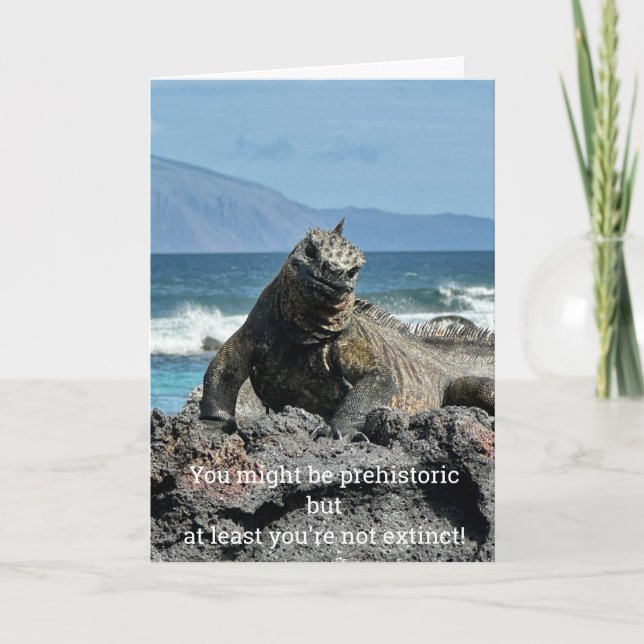 Förhistoriskt födelsedags kort (Framsida)