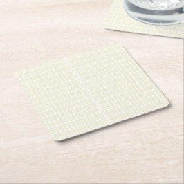 Förhöj din miljö med vita och gyllene geometriska underlägg papper kvadrat