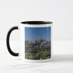 Förhöjd stadsbild med Segovias katedral Mugg