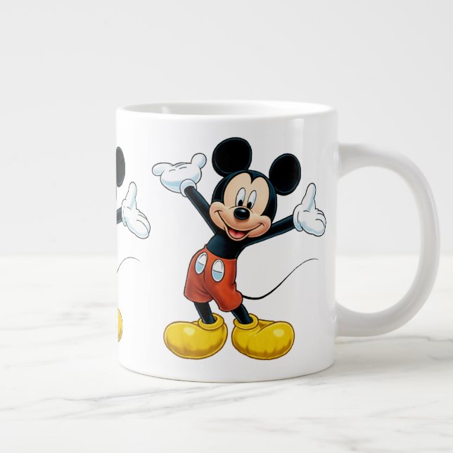 Förhöjd Stengods Mugg Comfort-Grip Kaffe & Te Jumbo Mugg (Höger)