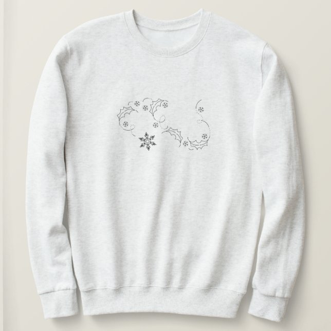 Förhöjd vintertröja outfit kvinnor | Vintertröjor T Shirt (Design framsida)