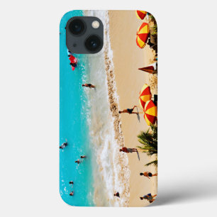 Förhöjd vy av Waikiki Beach Scene, Honolulu