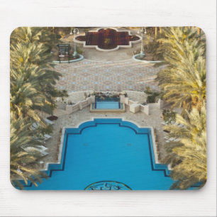 Förhöjd vy Herods Palace Hotel simning bassäng Musmatta
