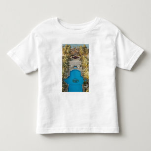Förhöjd vy Herods Palace Hotel simning bassäng Tee Shirt