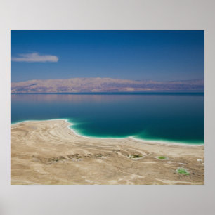 Förhöjd vy över Döda havet Poster