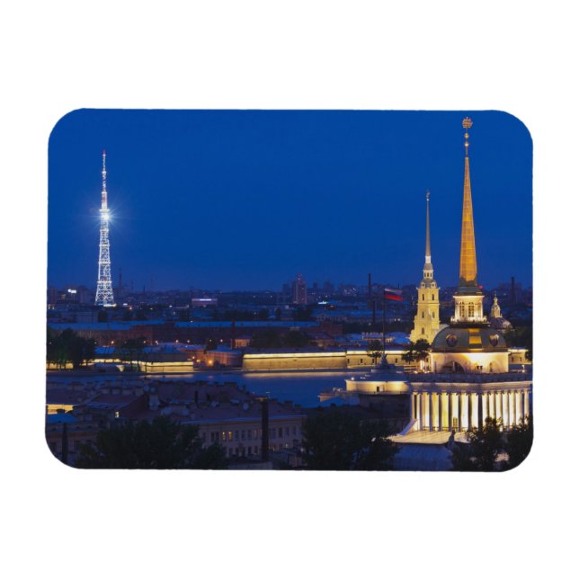Förhöjd vy över Television Tower Magnet (Horisontell)