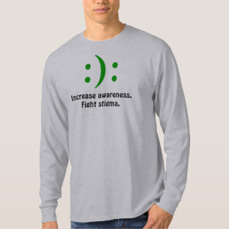 Förhöjningmedvetenhet., slagsmålstigma.:): t-shirt