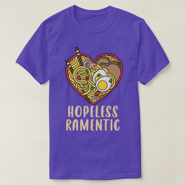 Förhopplös Ramautentiskt Heart Bowl Ramen 174 T Shirt (Design framsida)