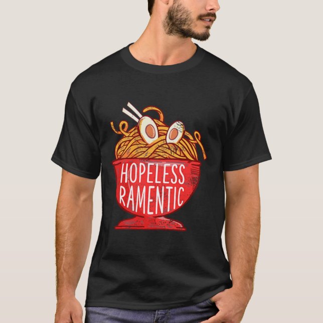 Förhopplös RamGiljapansk Ramen Noodles Pocket Gr T Shirt (Framsida)