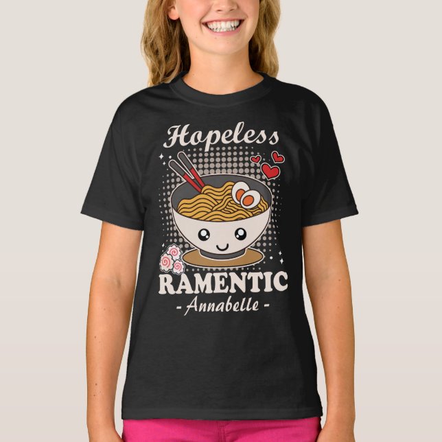 Förhopplös RamOfficiell | Funny Romantic Ramen - B T Shirt (Framsida)