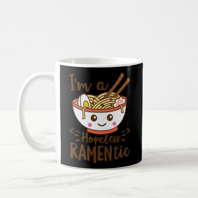 Förhopplös Ramsible Hoodie Cute Kawaii Ramen Noodl Kaffemugg (Vänster)