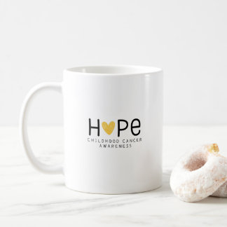 Förhoppning. medvetenhet om cancer i barndomen. Mu Kaffemugg