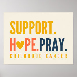 Förhoppning om att Poster utskrifter för barncance