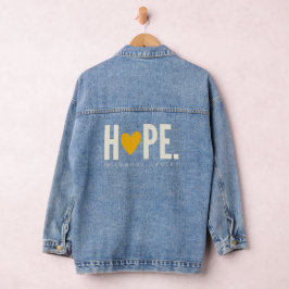 Förhoppning om cancer i barndomen Womens Denim Jac