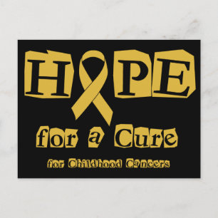 Förhoppning om en lösning - Barncancer i Guld Vykort