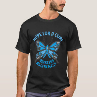 Förhoppning om en ren diabetesmedvetenhet typ 1-di t shirt