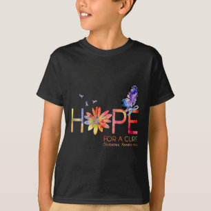 Förhoppning om ett rent diabetesmedvetandehöjande t shirt