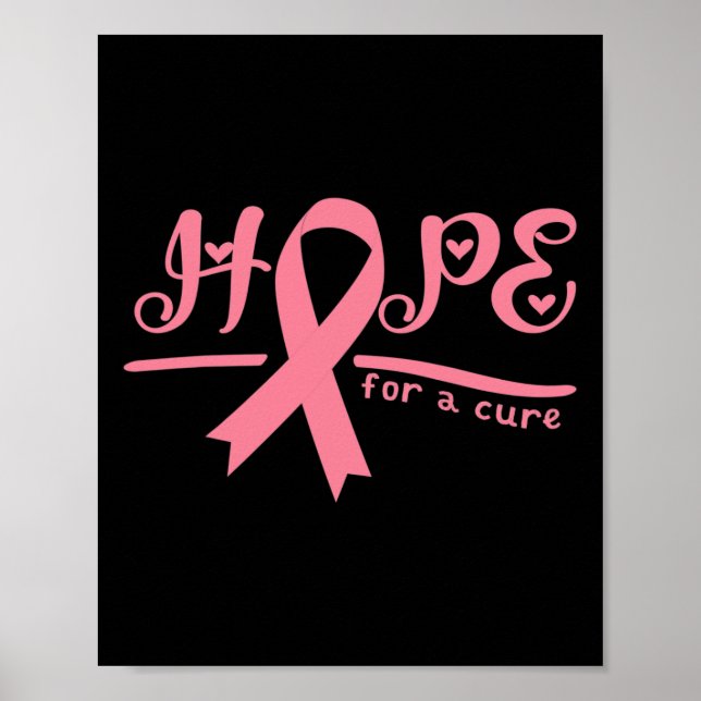 Förhoppning om ökad medvetenhet om bröstcancer poster (Framsidan)