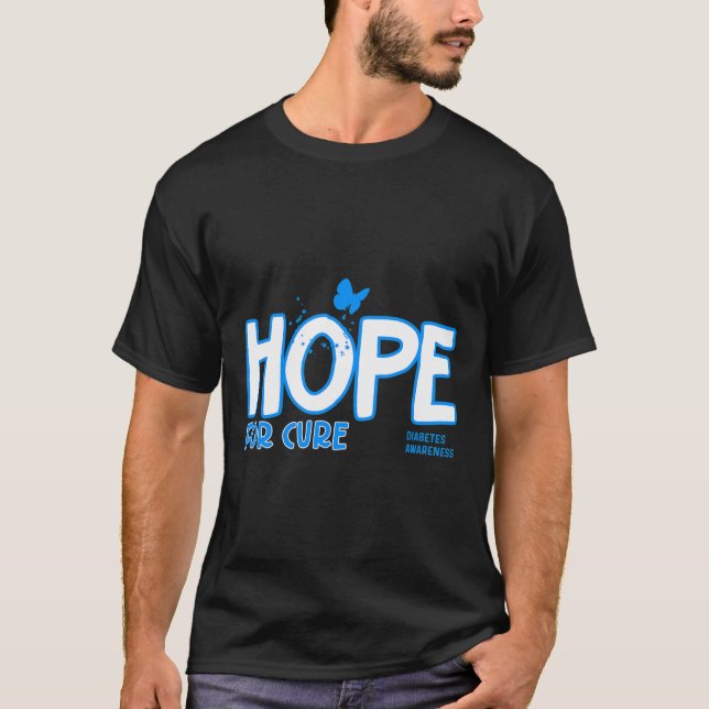 Förhoppning om ökad medvetenhet om diabetes t shirt (Framsida)