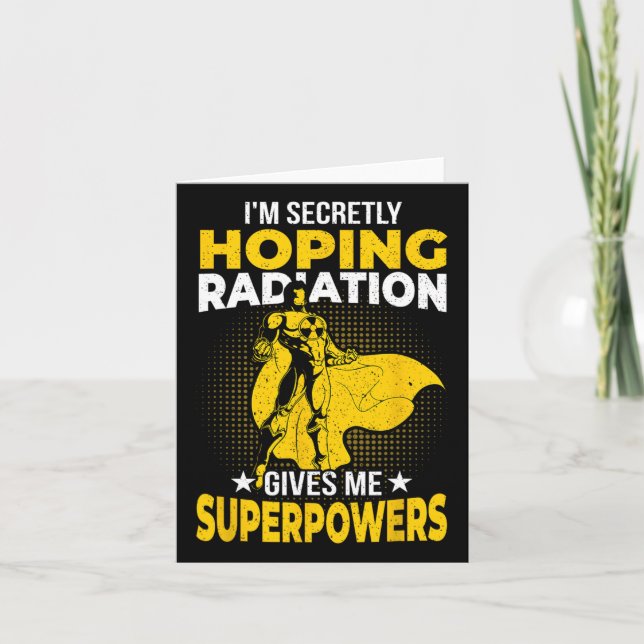 Förhoppning om Strålning Ge jag superpower Breast  Kort (Framsida)