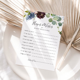 Förhoppningar och Önskemål-kort för babyskor i Bur Vykort