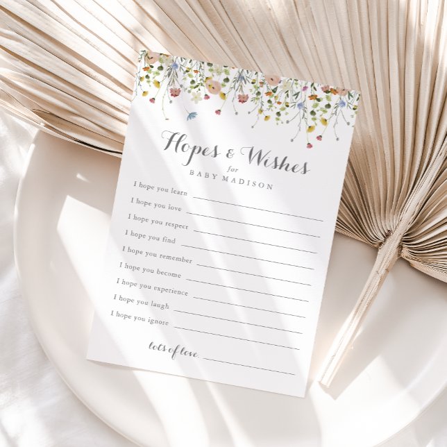 Förhoppningar och Önskemål-kort för färgnyttigt ba Vykort (Skapare uppladdad)