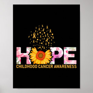 Förhoppningen om en värld med barncancer är en hiv poster
