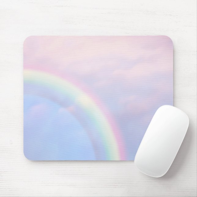 Förhoppningens regnbåge - pastel. musmatta (Med mus)